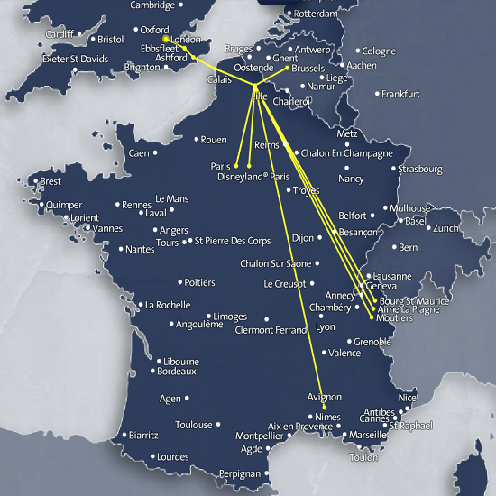 Eurostar destinations